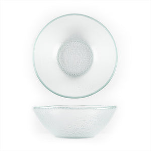 Turgla Fusion Glass Dinnerware dia.7.5" h:2.75" 20 oz. Round Clear Glass Bowl, Set of 12 (10-027-20CLR)