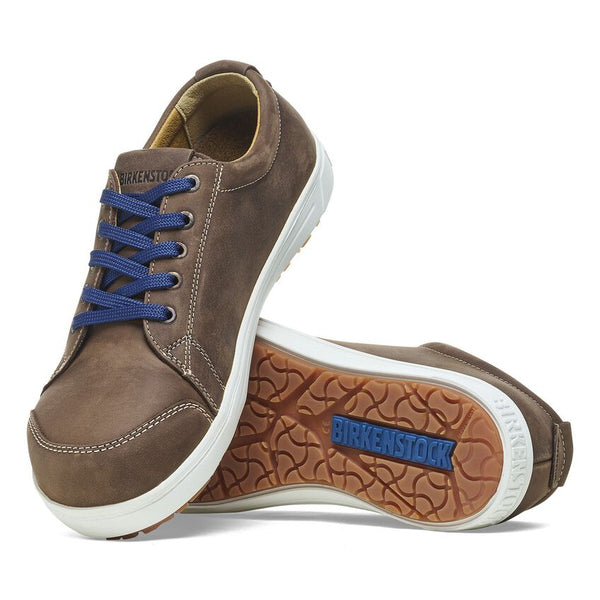 Birkenstock Shoes QS500 Steel Toe Nubuck Leather in Brown Color Regular Width, (1011 232)