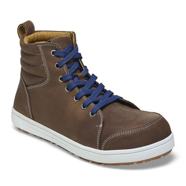Birkenstock Shoes QS700 Steel Toe Nubuck Leather in Brown Color Regular Width, (1011 237)