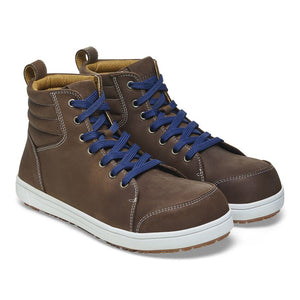 Birkenstock Shoes QS700 Steel Toe Nubuck Leather in Brown Color Regular Width, (1011 237)