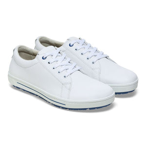 Birkenstock Shoes QO500 Leather in White Color Regular Width, (1011 245)