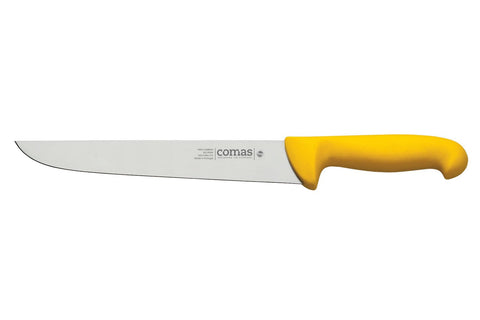 Comas Butcher Knife 240 Carbon Stainless Steel Yellow (10122)