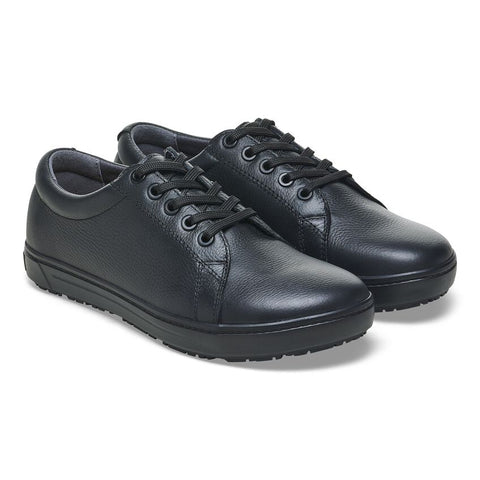 Birkenstock Shoes QO500 Leather in Black/Black Color Regular Width, (1021 021)