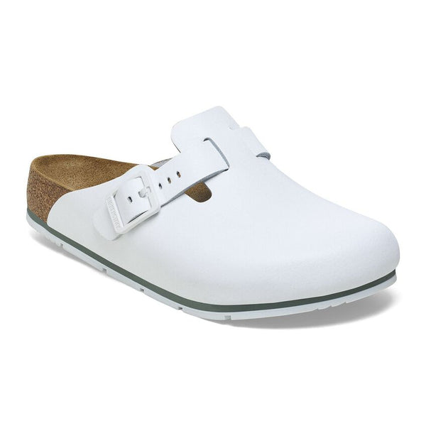 Birkenstock Shoes Boston Pro Leather in White Regular Width, (1025 992)