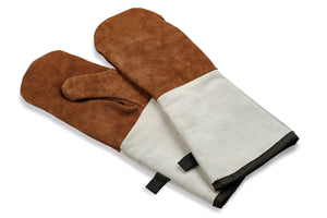 Comas Leather Oven Gloves Accesorios Bbq Brown/beige(10715)