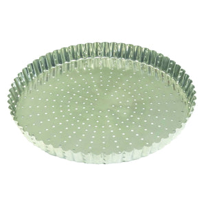Louis Tellier Gobel Tin Round Fluted Tart Mould 12 5/8''X1 1/8''H (126350)