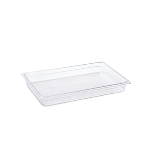 KAPP HS Gastro Polycarbonate Food Pan Clear 1/1 20x13" - 2.5" 46011065 (Pack of 06)