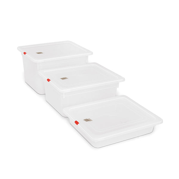 KAPP HS Gastro Polypropylene Food Storage Container 1/2 13x10" - 2.5" (Pack of 12)  46022065