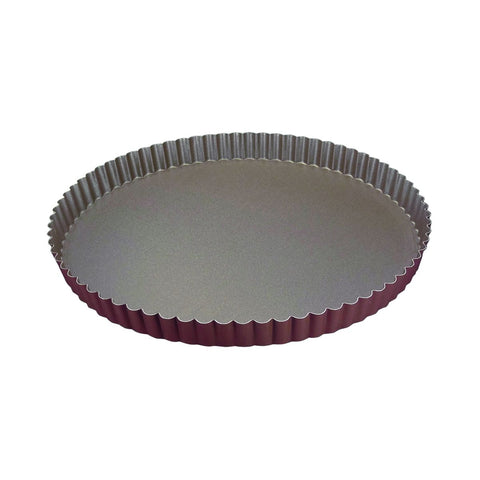Louis Tellier Gobel Non-Stick Round Fluted Tart Mould Diam 10 1/4'' X 1'' H (226332)