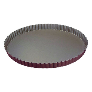 Louis Tellier Gobel Non-Stick Round Fluted Tart Mould Diam 11 3/4'' X 1'' H (226342)