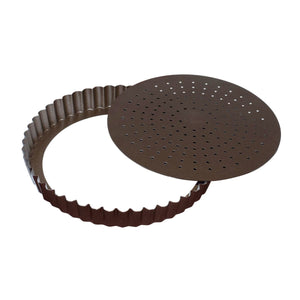 Louis Tellier Gobel N.S. Loose Bottom Fluted Perforated Tart/Quiche Pan ã˜ 11 (226441)