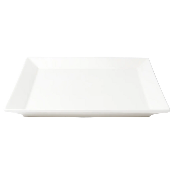 Browne Foundation Wide Rim Plate Square, 25.4cm/10", Porcelain (5630193)