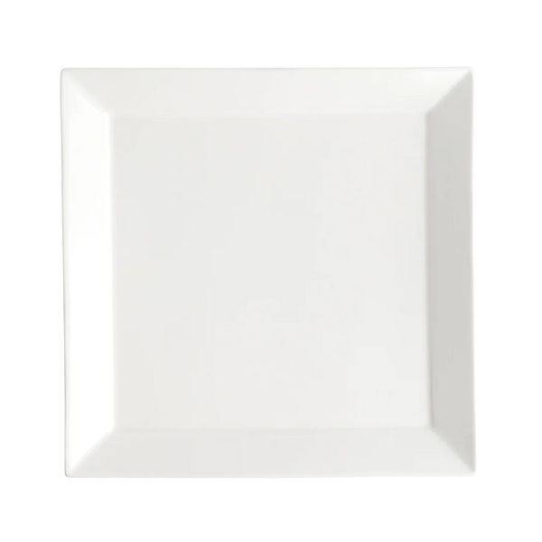 Browne Foundation Wide Rim Plate Square, 25.4cm/10", Porcelain (5630193)