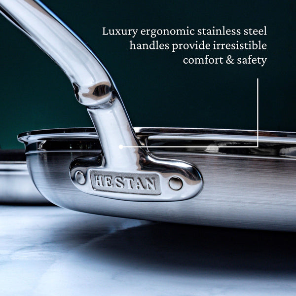 Hestan ProBond® Forged 12.5" Professional Clad Stainless Steel Skillet (31576)