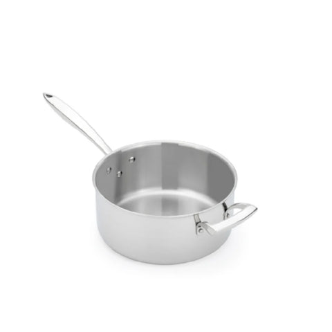 Browne Thermalloy Sauce Pan, Tri-Ply, 9.5"/24cm, 5qt/4.7l,Stainless Steel (5724205)