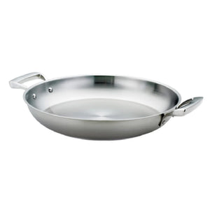 Browne Foodservice Thermally Paella Pan Stainless Steel 11x2" - 28x5cm (5724172)