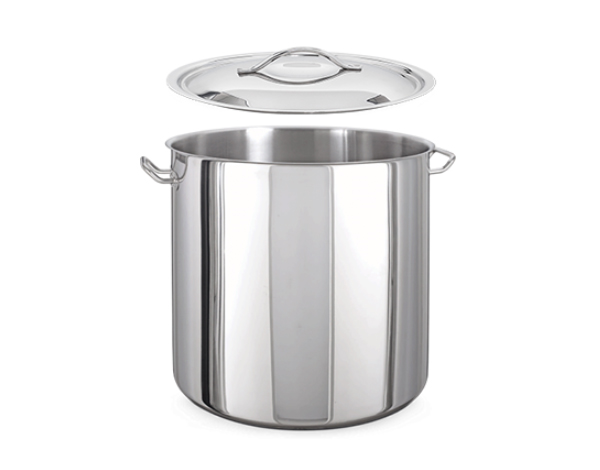 KAPP HS Gastro Heavy Duty Stock Pot (With Lid) 8x8" 30142020 (Pack of 4)