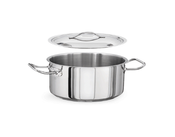 KAPP HS Gastro Brazier Stock Pot (With Lid) 11x7" 30142817 (Pack of 2)