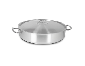 KAPP HS Gastro Shallow Brazier Stock Pot (With Lid) 20x4" 30145010