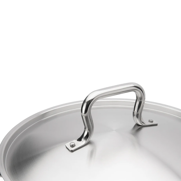 Browne Stock Pot, W/Cover, 8qt/7.57l, 9.4x6.5"/23.9x16.5cm,Stainless Steel (5733908)