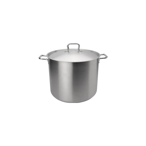 Browne Stock Pot, W/Cover, 8qt/7.57l, 9.4x6.5"/23.9x16.5cm,Stainless Steel (5733908)