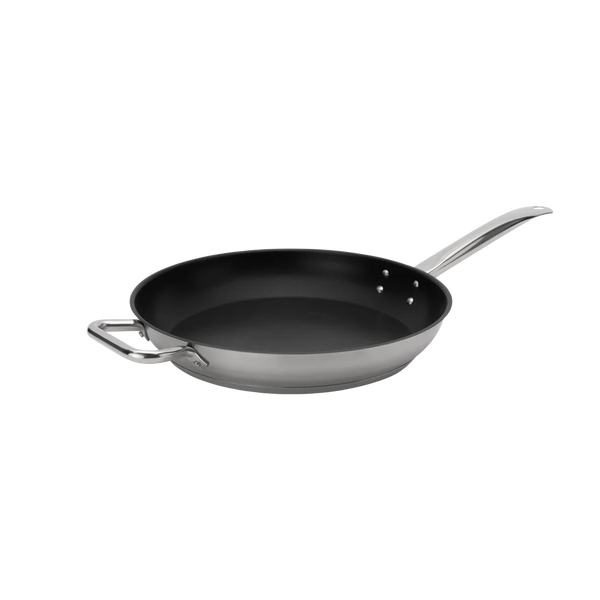 Browne Fry Pan, 12.5x2"/31.8x5.1cm,Stainless Steel Non-Stick Excalibur (5734062)