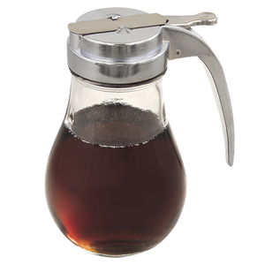 Browne Syrup Dispenser, Heavy Glass, 14oz/414ml, 6x3.5"/15.2x8.9cm (575190)