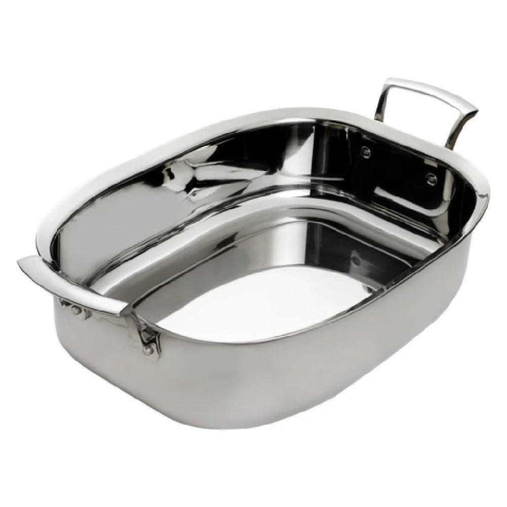 Browne Foodservice Thermalloy Roast Pan Stainless Steel Qt / 6.6l 14x10.2x3.7"/36x26x9.5cm (5724179)