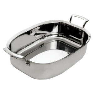 Browne Foodservice Thermalloy Roast Pan Stainless Steel Qt / 6.6l 14x10.2x3.7"/36x26x9.5cm (5724179)