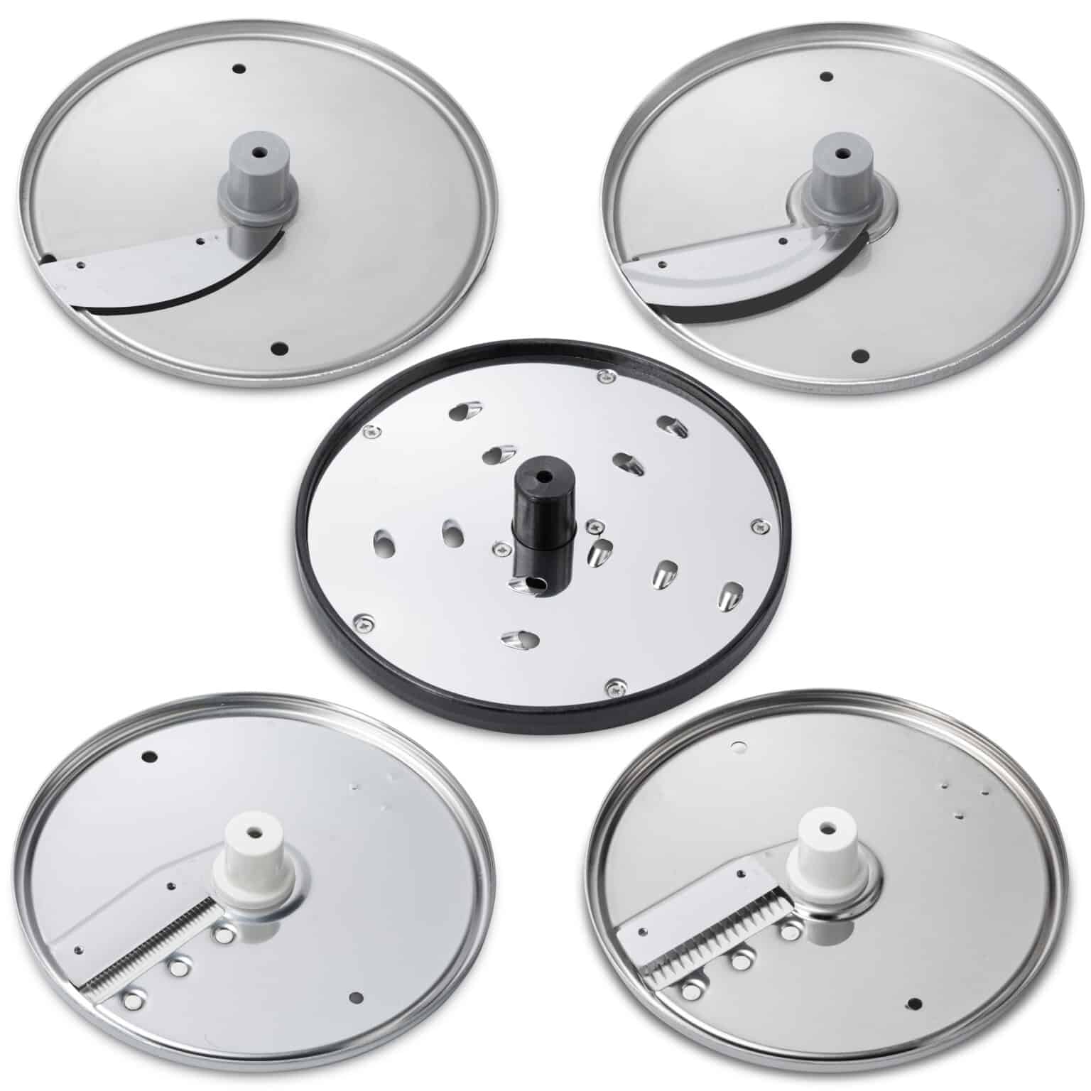 Eurodib Dito Sama, Set of 5 Discs, Diam-175 Mm (1mm and 6mm Slicer, 7mm Grater, 2mm Julienne/shredder, 4mm Julienne/shredder) (653868)