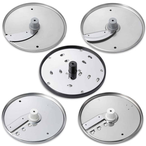 Eurodib Dito Sama, Set of 5 Discs, Diam-175mm (1mm and 6mm Slicer, 7mm Grater, 2mm Julienne/shredder, 4mm Julienne/shredder) (653868)