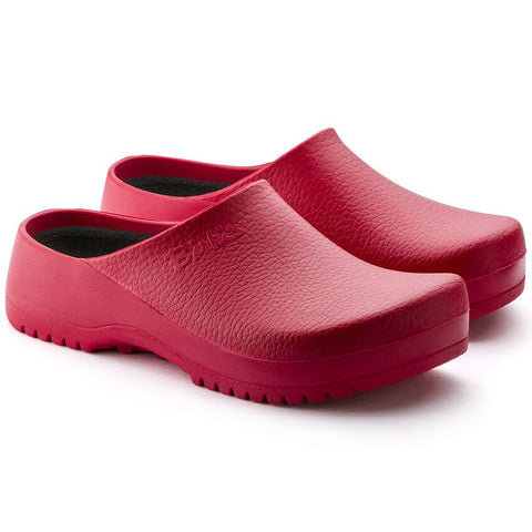 Birkenstock Shoes Super Birki Polyurethane in Red Color, Regular Width (68031)