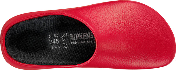 Birkenstock Shoes Super Birki Polyurethane in Red Color, Regular Width (68031)