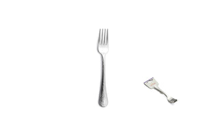 Comas Tie 6 Cake Fork Luna 18/10 Stainless Steel 1.8mm Silver (7158)