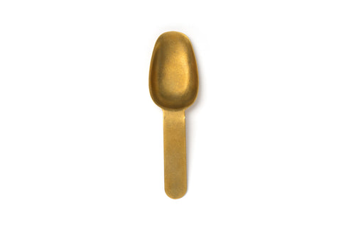 Comas Tasting Spoon W/handle Vintage Les Essences Stainless Steel Gold (7566)