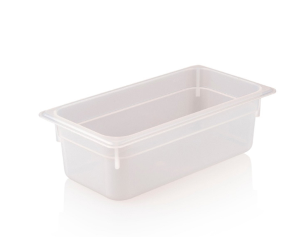 KAPP HS Gastro Polypropylene Food Storage Container 1/3 13x7" - 4" 46023100 (Pack of 12)