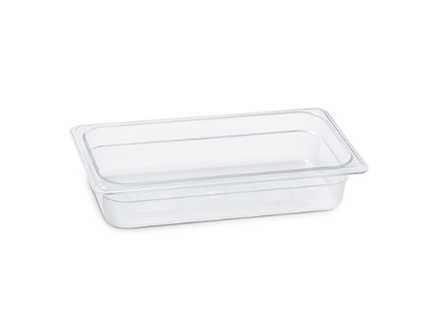 KAPP HS Gastro Polycarbonate Food Pan Clear 1/3 13x7" - 2.5" 46013065 (Pack of 12)