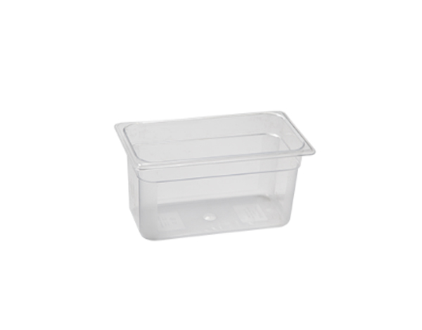Kapp Hs Gastro Polycarbonate Food Pan Clear 1/9 7x4" - 6"--Pack of 12 (46019150 )
