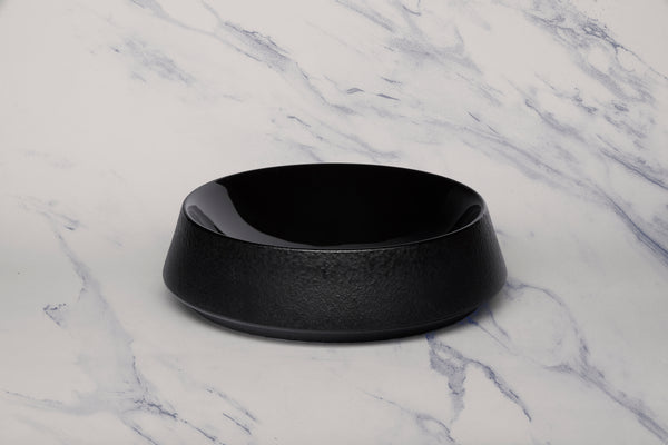 Ariane Slide 7" Slide-Black Dazzle Porcelain Bowl - 2/Case (ADEARN311022018)