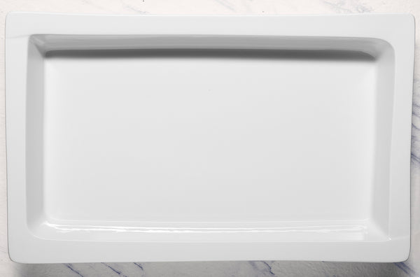 Ariane Gn 20 6/7'' x 13 1/5'' Buffet-Warm White Porcelain Pan 1/1 - 1/Case (AGNARN000100011)