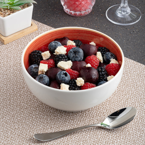 Ariane Modern 6" Twister Red Porcelain Bowl - 6/Case (AMDARN204022015)