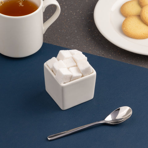 Ariane Miniature 2 1/3" x 2" Miniature Porcelain Square Sugar Container - 18/Case (AMNARN000101023)