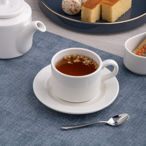 Ariane Prime 7 7/9 Oz Prime-Warm White Porcelain Stackable Tea Cup - 12/Case (APRARN000043023)