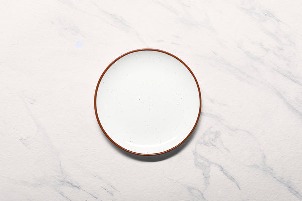 Ariane Vital Coupe 7" Terra Arena Porcelain Coupe Round Rimless Plate - 12/Case (AVCARN205011018)