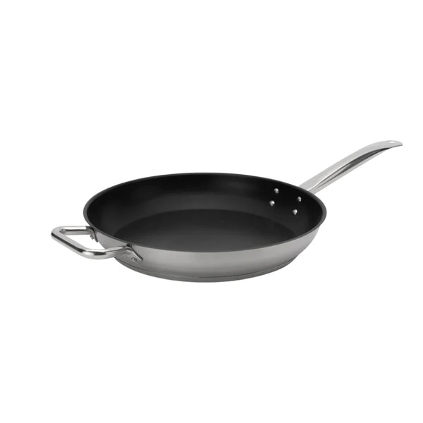 Browne Fry Pan, 12.5x2"/31.8x5.1cm,Stainless Steel Non-Stick Excalibur (5734062)