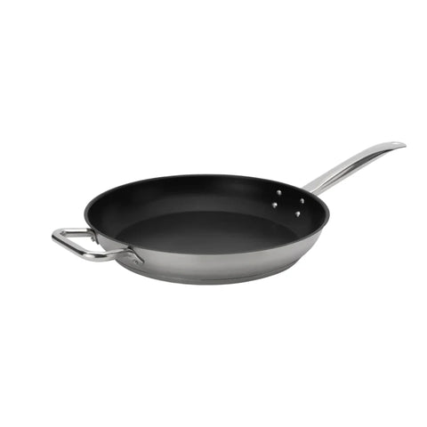 Browne Fry Pan, 12.5x2"/31.8x5.1cm,Stainless Steel Non-Stick Excalibur (5734062)
