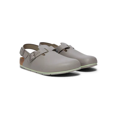 Birkenstock Shoes Tokio Pro Leather in Gray Regular Width, (1026 055)