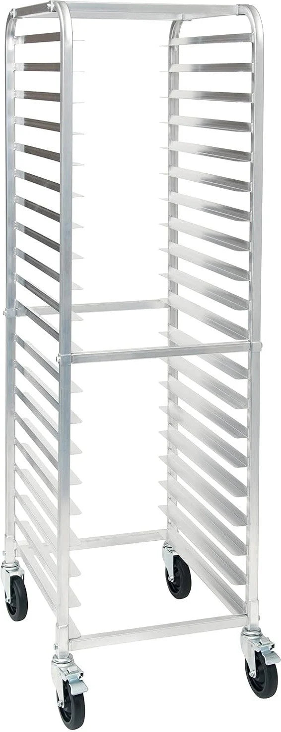 Browne Foodservice Bun Pan Rack 12-Tier End Loading 25.6x20.5x63"/65x52x160cm Aluminum (589112)