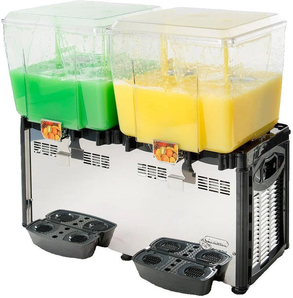 Eurodib Cofrimell Commercial Juice Dispenser, 4 x 2.6 Gal (10L) Tank (CD4J)