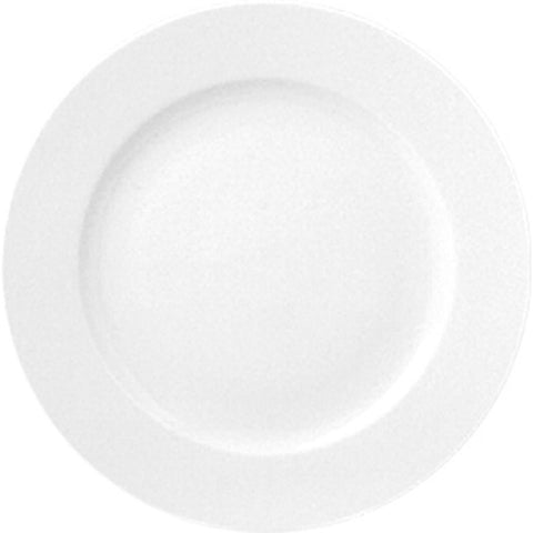 Turgla Porcelain Delta dia.11.75" Round White Porcelain Plate (Set of 6) (D130DU00)
